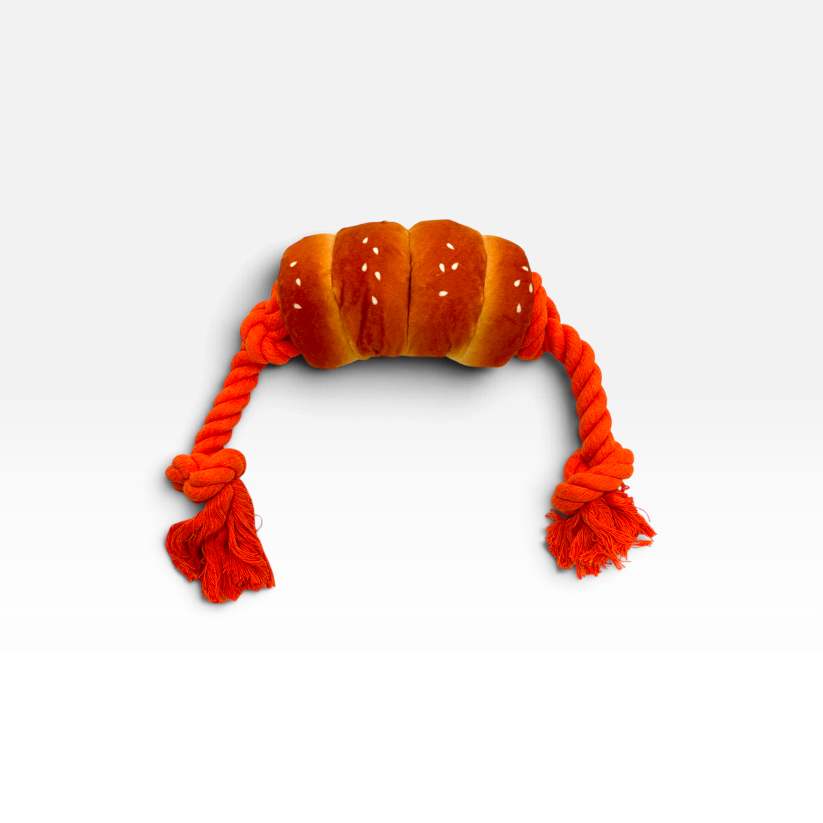 Croissant Squeaky Tug Toy